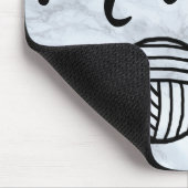 Imitate für Maker- und Garntypografie Marmortextur Mousepad (Ecke)