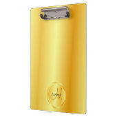 Imitate für Mit Monogramm Vorlagen - Gold-Elegant Klemmbrett (Links)