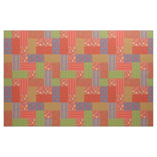 Imitate für Mohnfelder Patchwork-Gewebe Stoff (Yard (91,4 cm))