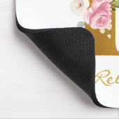 Imitate für Monogramme mit Blumenmuster - Name Per Mousepad (Ecke)