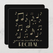 Imitate für Musik Einladung (Vorne/Hinten)