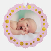 Imitate für neues Baby Ornament Karte (Vorderseite)