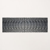 Imitate für schwarze Krokodile Alligator-Skin Lede Yogamatte (Rückseite (Horizontal))