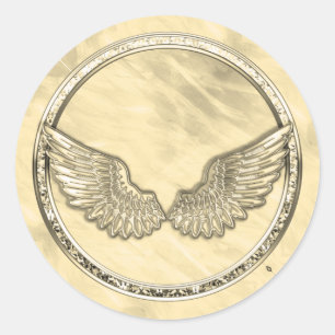 Imitate für unbedruckte Gold-Blank-Vorlage Runder Aufkleber