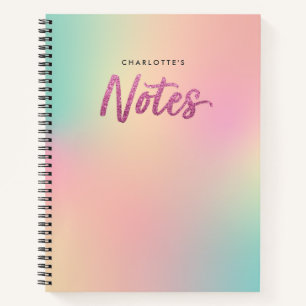 Imitate für Unix-Muster -  Rosa Glitzer - Anmerkun Notizblock