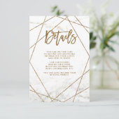 Imitate - geometrische Gast-Details zum Marbor und Begleitkarte (Stehend Vorderseite)