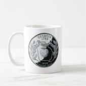Imitate Georgia Staat Quarter Kaffeetasse (Links)