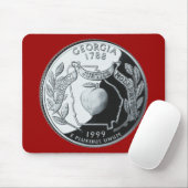Imitate Georgia Staat Quarter Mousepad (Mit Mouse)