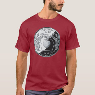 Imitate Georgia Staat Quarter T-Shirt