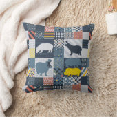 Imitate gequilted Hippos Kissen (Decke)