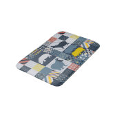 Imitate-gequiltes Hippo Badematte (Schrägansicht)