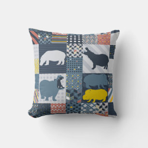 Imitate-gequiltes Hippo Kissen