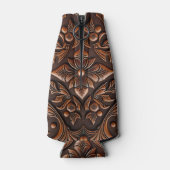 Imitate geschlitztes Leder Flaschenkühler (Rückseite)