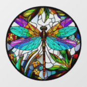 Imitate Gestaltete Glass Dragonfly Suncatcher Fensteraufkleber (Blatt)