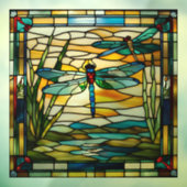 Imitate Gestettete Glass Dragonfly Fensteraufkleber (Blatt 3)