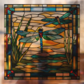 Imitate Gestettete Glass Dragonfly Fensteraufkleber (Blatt 2)