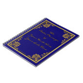 Imitate Gilded Leather (Personalisiert) Notizblock (Linke Seite)