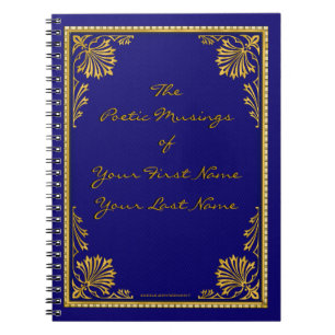 Imitate Gilded Leather (Personalisiert) Notizblock