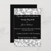 Imitate Glamour Elegante Hochzeitsslichtslampen Save The Date (Vorne/Hinten)
