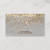 Imitate glänzen Design Visitenkarte (Rückseite)