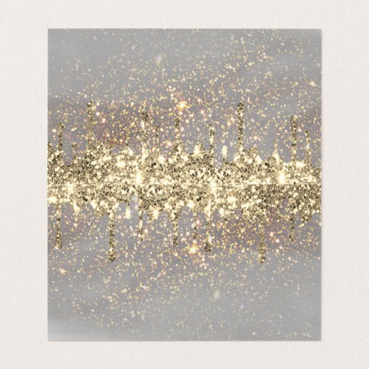 Imitate glänzen Design Visitenkarten (Innenseite Aufgefaltet)