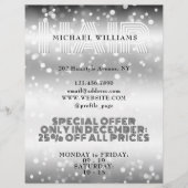 Imitate glänzend glänzender Haarsalon Flyer (Vorne)