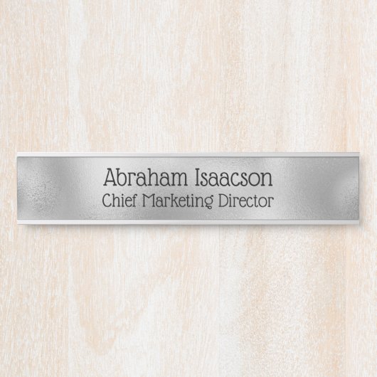 Imitate Glasbüro Türschild Namensschild (Vorderseite )