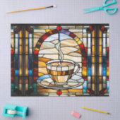 Imitate: Glass Coffee Cup und Saucer für Deko Seidenpapier (Basteln)