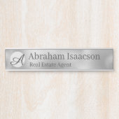 Imitate Glass Office Türschild Plate Real Anwesen (Vorderseite )