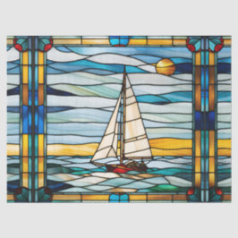 Imitate: Glass Sailboat für Decoupage Craft Seidenpapier