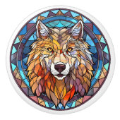 Imitate Glaswolf Keramikknauf (Vorderseite)