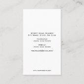 Imitate Glitzer Ananas Business Card Visitenkarte (Rückseite)