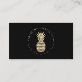 Imitate Glitzer Ananas Logo-Visitenkarte Visitenkarte (Vorderseite)