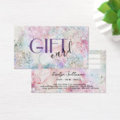 Imitate Glitzer Aquarell Geschenkkarte (Schreibtisch)