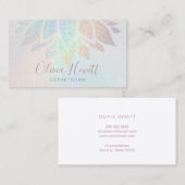 IMITATE Glitzer Ästhetikerin Visitenkarte (Vorne/Hinten)