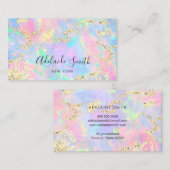 Imitate Glitzer auf opal-stone Visitenkarte (Vorne/Hinten)