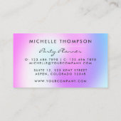 Imitate Glitzer Ballon Party Planer Visitenkarte (Rückseite)