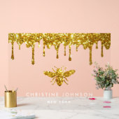 Imitate Glitzer Biene Acrylschild (Hochzeit)