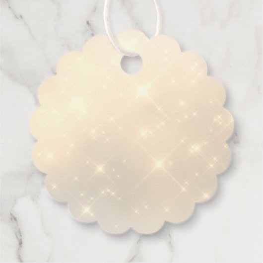 Imitate Glitzer Biene Geschenkanhänger (Rückseite)