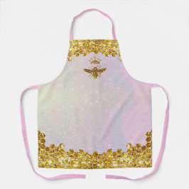 Imitate Glitzer Biene Schürze