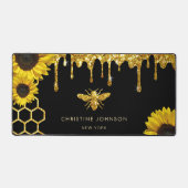 Imitate Glitzer Biene und Sonnenblumen Schreibtischunterlage (Vorderseite)