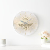 Imitate Glitzer Bienendesign Große Wanduhr (Zuhause)