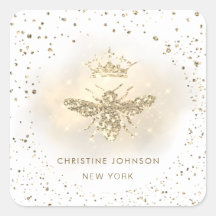 Imitate Glitzer-Bienenlogo