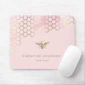 Imitate Glitzer Bienensteigung Rosa Mousepad (Mit Mouse)