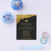 Imitate Glitzer Bienenwabenkraut, schwarzer Hinter Flyer (Einzeln)