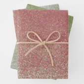 Imitate Glitzer Bling Packpapier Blätter (Beispiel)