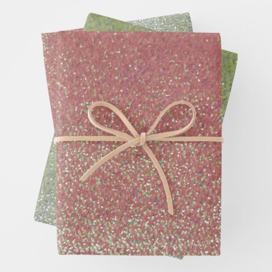 Imitate Glitzer Bling Packpapier Blätter (Beispiel)