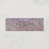 Imitate Glitzer Boutique Kleidung Schwarz Mini Visitenkarte (Rückseite)