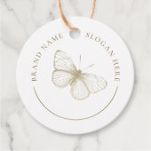 Imitate Glitzer Butterfly-Logo Geschenkanhänger (Vorderseite)