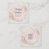 IMITATE Glitzer Dekoration Square Visitenkarte (Vorne/Hinten)